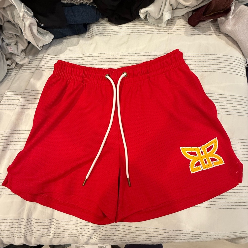 Ryoko Rain - Mesh Shorts - Red - Size Medium